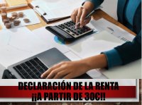 DECLARACIÓN DE RENTA A PARTIR DE 30 €